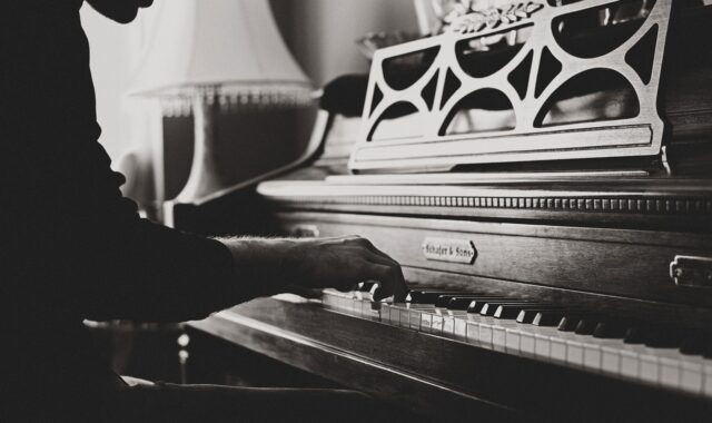 piano, classical music, piano player, pianist, man, music, musical instrument, musician, person, melody, monochrome, black and white, piano, piano, piano, piano, piano, music